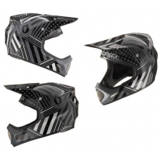 661 Evo (evolution) helma Stripes černo/šedá - SixSixOne