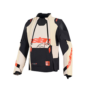 bunda HAROK PRO DRYSTAR XF, ALPINESTARS (krémová/černá/červená) 2027