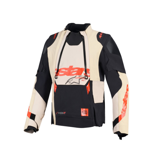 bunda HALO PRO DRYSTAR XF, ALPINESTARS (krémová/černá/červená) 2026 bunda HALO PRO DRYSTAR XF, ALPINESTARS (krémová/černá/červená) 2026