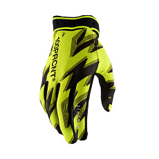 rukavice RIDEFIT, 100% - USA (fluo žlutá/černá)