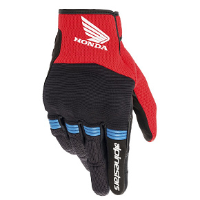 rukavice COPPER HONDA kolekce, ALPINESTARS (černá/červená/modrá) 2027