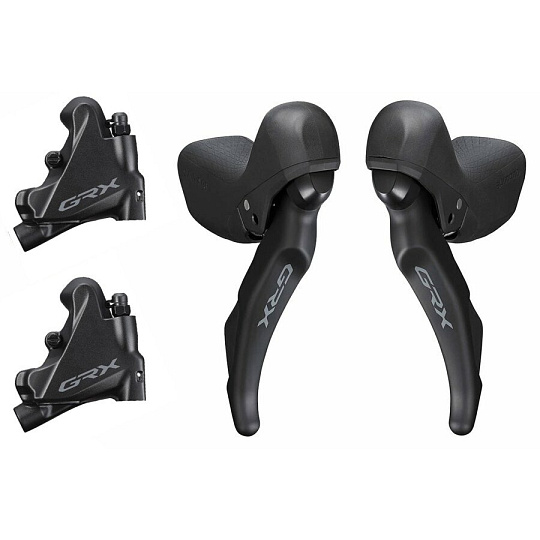 řazení SHIMANO GRX RX600 dual control 2x11 speed, třmeny RX400 (pár) J-kit, MNT 10mm