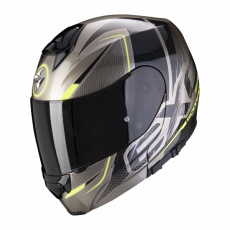 Moto přilba SCORPION EXO-3000 AIR CREED titanovo/černo/neonově žlutá Moto přilba SCORPION EXO-3000 AIR CREED titanovo/černo/neonově žlutá
