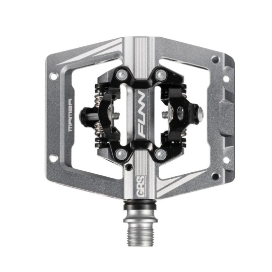 FUNN Mamba S (small) Double side SPD - GRS pedály - šedé