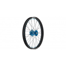 přední kolo kompletní (21" x 1,6") YAMAHA, Q-TECH (černý ráfek, modrý střed) přední kolo kompletní (21" x 1,6") YAMAHA, Q-TECH (černý ráfek, modrý střed)