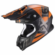 Moto přilba SCORPION VX-16 AIR MACH matná černo/oranžová Moto přilba SCORPION VX-16 AIR MACH matná černo/oranžová