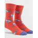 Pánské ponožky Volcom True Socks Scream Red 