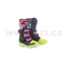 boty TECH 3S KIDS, ALPINESTARS, dětské (černá/modrá/růžová/žlutá fluo) 2023 boty TECH 3S KIDS, ALPINESTARS, dětské (černá/modrá/růžová/žlutá fluo) 2023