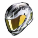 Moto přilba SCORPION EXO-510 AIR BALT stříbrno/bílo/neonově žlutá