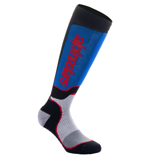ponožky MX PLUS, ALPINESTARS (černá/červená/modrá/šedá) 2024