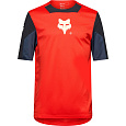 Dětský cyklo dres Fox Yth Defend Ss Jersey Elevated  Fluorescent Red