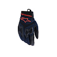 rukavice MANTI AIR, ALPINESTARS (tmavě modrá/červená fluo/černá) 2026