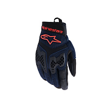 rukavice MANTI AIR, ALPINESTARS (tmavě modrá/červená fluo/černá) 2026