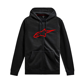 Alpinestars Ageless V3 Zip hoodie - černá/červená Alpinestars Ageless V3 Zip hoodie - černá/červená