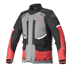 bunda ANDES DRYSTAR, ALPINESTARS (šedá/černá/červená)