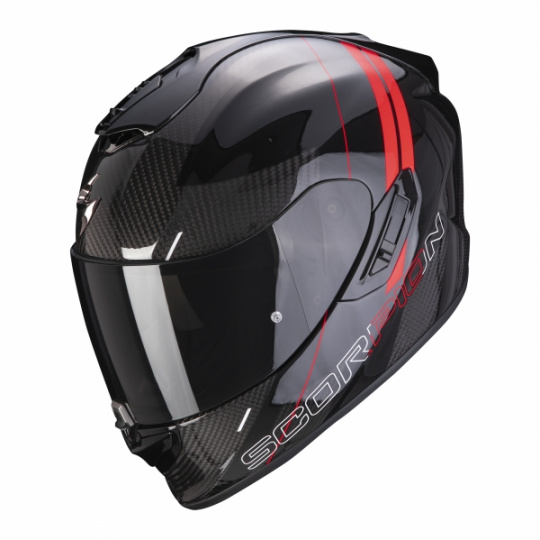 Moto přilba SCORPION EXO-1400 CARBON AIR DRIK  černo/červená