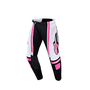 kalhoty STELLA TECHSTAR NOMUR, ALPINESTARS, dámské (černá/bílá/růžová) 2026 kalhoty STELLA TECHSTAR NOMUR, ALPINESTARS, dámské (černá/bílá/růžová) 2026