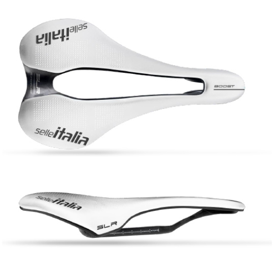 Cyklistické sedlo Selle Italia SLR KC BOOST SF L CRB LWHITE W 145 x L 248 