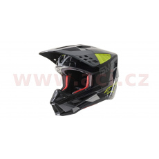 přilba S-M5 ROVER 2022, ALPINESTARS (antracit/žlutá fluo/šedá maskáčová) přilba S-M5 ROVER 2022, ALPINESTARS (antracit/žlutá fluo/šedá maskáčová)