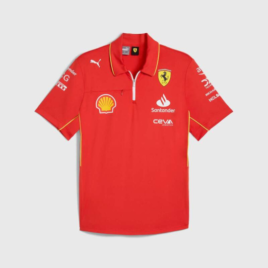 Týmová polokošile PRO Scuderia Ferrari F1 červená - M