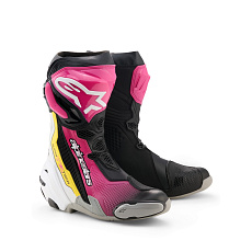 boty SUPERTECH R, ALPINESTARS (černá/bílá/růžová/žlutá) 2026