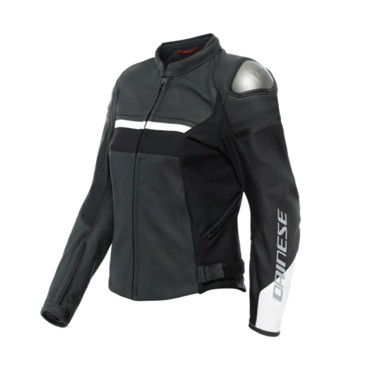 Dámská kožená bunda DAINESE RAPIDA černo/bílá