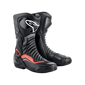 boty S-MX 6, ALPINESTARS (černá/šedá/červená fluo)