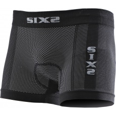 SIXS BOX2 boxerky s vložkou carbon černá