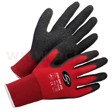 Pracovní rukavice Korsar Kori-Grip červená nylon (sada 12 párů)