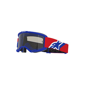 brýle VISION SAND, ALPINESTARS (modrá/červená/bílá, tmavě kouřové plexi) 2027 brýle VISION SAND, ALPINESTARS (modrá/červená/bílá, tmavě kouřové plexi) 2027
