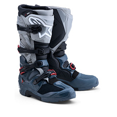boty TECH 7 ENDURO DRYSTAR, ALPINESTARS (tmavě šedá/světle šedá/červená) 2027