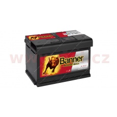 72Ah baterie, 660A, pravá BANNER Power Bull 278x175x175