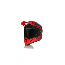 ACERBIS motokros přilba STEEL CARBON červená ACERBIS motokros přilba STEEL CARBON červená
