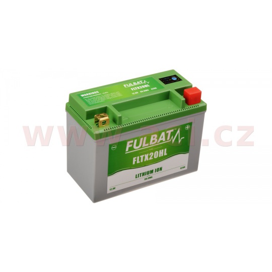 lithiová baterie LiFePO4 YTX20HL-BS FULBAT 12V, 12Ah, 720A, 1,12 kg, 175x87x155mm nahrazuje typy:(YB16CL-B,YTX20HL-BS,YTX20L-BS)