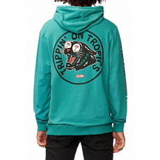 Pánská mikina Globe Tropics Hoodie Washed Sea Pánská mikina Globe Tropics Hoodie Washed Sea