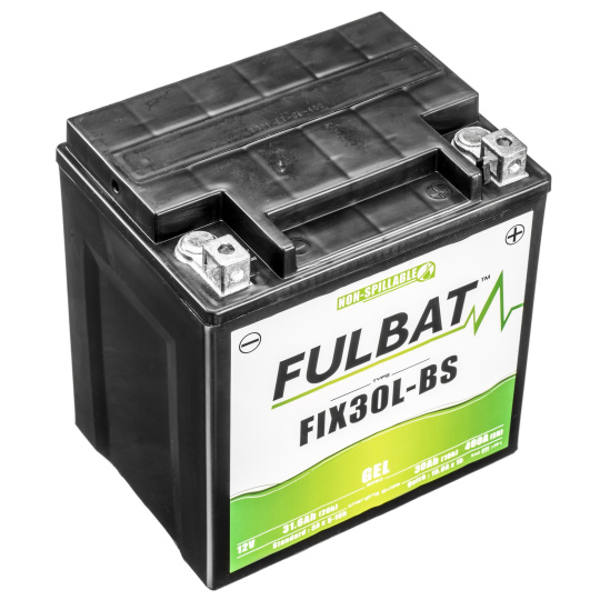 baterie 12V, YIX30L-BS GEL, 12V, 30Ah, 400A, bezúdržbová GEL technologie 165x125x175 FULBAT (aktivovaná ve výrobě)