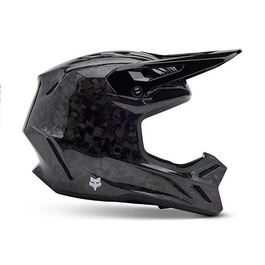 X přilba Fox V3 Rs Carbon Solid Helmet  Black