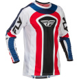 dres LITE, FLY RACING - USA 2026 (červená/bílá/modrá)