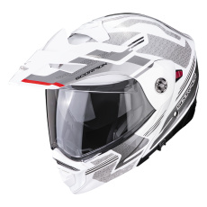 Moto přilba SCORPION ADX-2 CARRERA perleťově bílo/stříbrná Moto přilba SCORPION ADX-2 CARRERA perleťově bílo/stříbrná