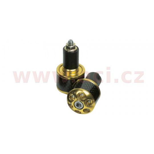 závaží řídítek Carb Ends 1 s redukcí pro vnitřní průměr 18 mm (vnější 28,6 mm), OXFORD (zlaté, pár)