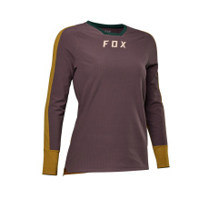 Dámský cyklo dres Fox W Defend Thermal Jersey  Rootbeer