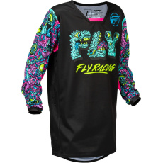 dres KINETIC MUTANT, FLY RACING - USA 2026 dětské (černá/multi color) dres KINETIC MUTANT, FLY RACING - USA 2026 dětské (černá/multi color)