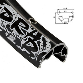 Alex Supra BH 26" ráfek 36 děr černý - DH, FR, Enduro