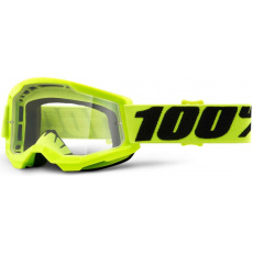 brýle 100% Strata 2 junior fluo žlutá/čiré sklo brýle 100% Strata 2 junior fluo žlutá/čiré sklo