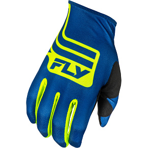 rukavice LITE, FLY RACING - USA 2025 (modrá/hi-vis)