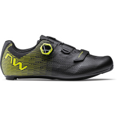 Pánské Road tretry Northwave Storm Carbon 2  Black/Yellow Fluo