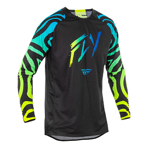 dres EVOLUTION, FLY RACING - USA 2025 (černá/modrá/hi-vis) dres EVOLUTION, FLY RACING - USA 2025 (černá/modrá/hi-vis)