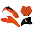 sada plastů KTM, RTECH (oranžovo-černá, 4 díly)