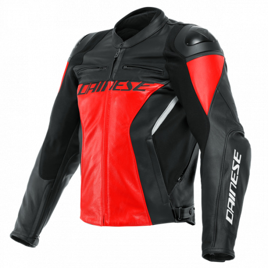 Moto bunda DAINESE RACING 4 LEATHER červeno/černá