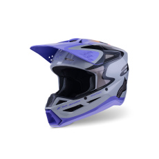 přilba S-M3 edice JETT LAWRENCE, ALPINESTARS (šedá/fialová/černá) 2026